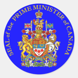 Premier van Canada Ronde Sticker