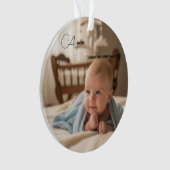 Premier vœu de Noël de bébé (devant)