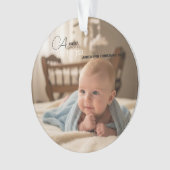 Premier vœu de Noël de bébé (devant)