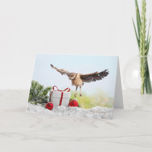 Premier vol de Noël - Carte de vacances 5x7 (Devant)