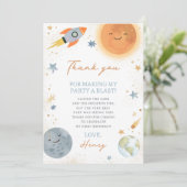 Premier Voyage Autour De La Carte de remerciements (Debout devant)