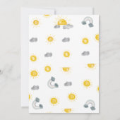 Premier Voyage Autour Du Soleil Carte de remerciem (Dos)