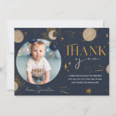 Premier Voyage Autour Du Soleil Carte de remerciem (Devant)