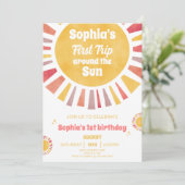 Premier Voyage Autour du Soleil Invitation (Debout devant)