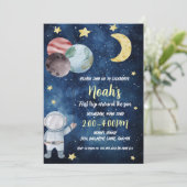 Premier Voyage Autour Du Soleil Invitation Anniver (Debout devant)