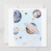 Premier Voyage Autour Du Soleil Invitation Anniver (Dos)