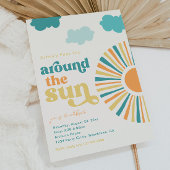 Premier Voyage Autour Du Soleil Invitation Anniver