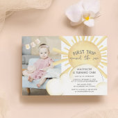 Premier Voyage Autour Du Soleil Invitation Anniver