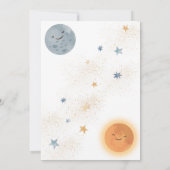 Premier Voyage Autour Du Soleil Invitation Anniver (Dos)