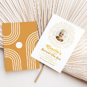 Premier Voyage Autour Du Soleil Invitation | Boho