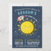 Premier Voyage Autour du Soleil Invitation Espace (Devant)