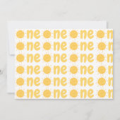 premier voyage autour du soleil photo Invitation (Dos)