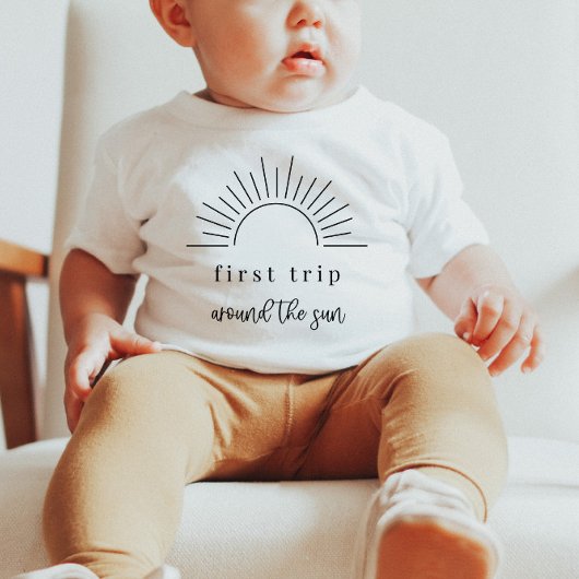 Premier Voyage Autour Du Tshirt Bébé Soleil