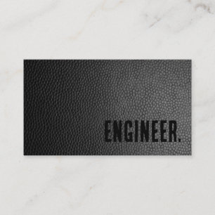 Premier zwart namaakleer engineer visitekaartje
