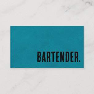 Premier zwarte namaakleren barman visitekaartje