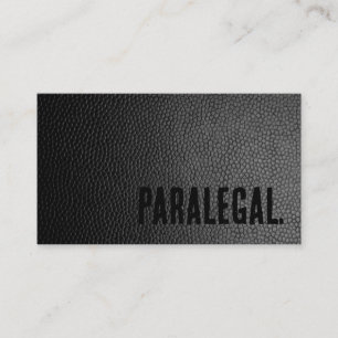 Premier Zwarte Nep Leer Paralegal Visitekaartje