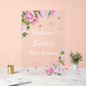 Première Affiche de bienvenue acrylique d'annivers (Mariage)