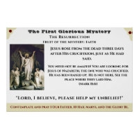 Première affiche glorieuse sur le mystère