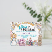 Première année d'anniversaire Invitation thème mer (Debout devant)