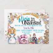 Première année d'anniversaire Invitation thème mer (Devant / Derrière)