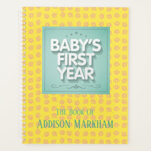 Première année du bébé personnalisé (Devant)