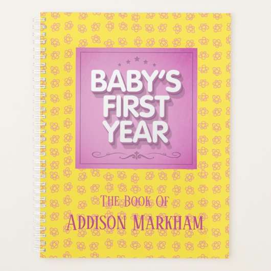 Première année du bébé personnalisé (Devant)
