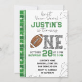 Première année en bas Anniversaire Invitation Prem (Devant)