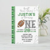 Première année en bas Anniversaire Invitation Prem (Debout devant)