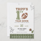 Première année | Invitation d'anniversaire de foot (Devant)