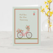 Première année Nouvelle maison Anniversaire carte (Fleur jaune)