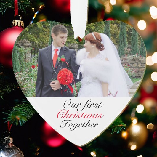 Première année photo Mariage de Noël de couple ou