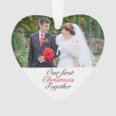 Première année photo Mariage de Noël de couple ou (devant)