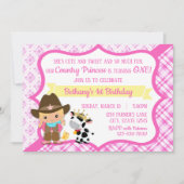 Première Anniversaire Pays Princesse Invitation (Devant)