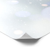 Première Baby shower de flocons de neige Affiche d (Coin)