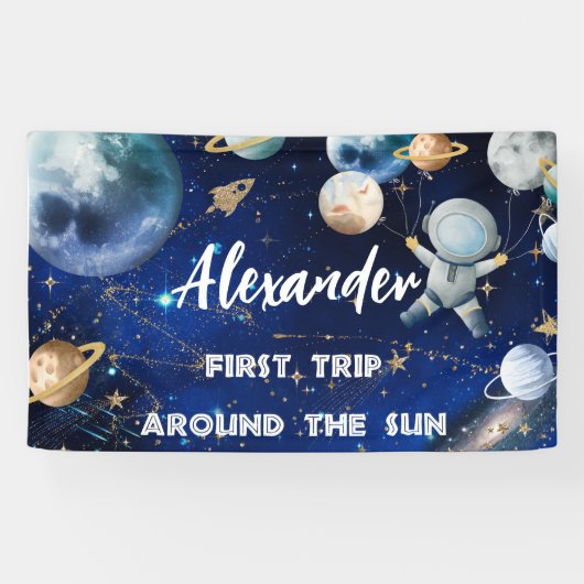 Première bannière arrière-plan de l'espace extra-a (Horizontal)