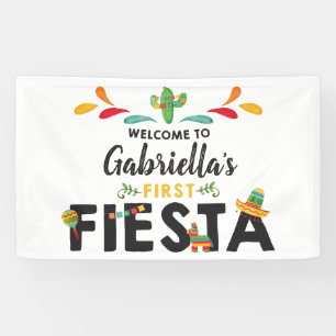 Première bannière d'anniversaire de fiesta