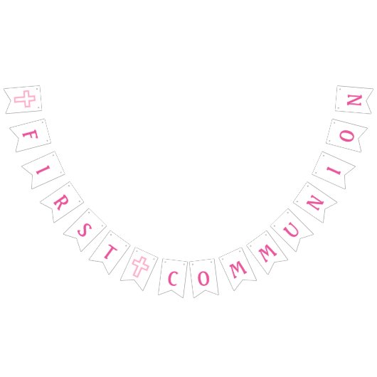 Première bannière de communion de croix rose (Tout)