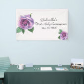 Première bannière de sainte communion d'aquarelle (Salon professionnel)