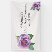 Première bannière de sainte communion d'aquarelle (Vertical)