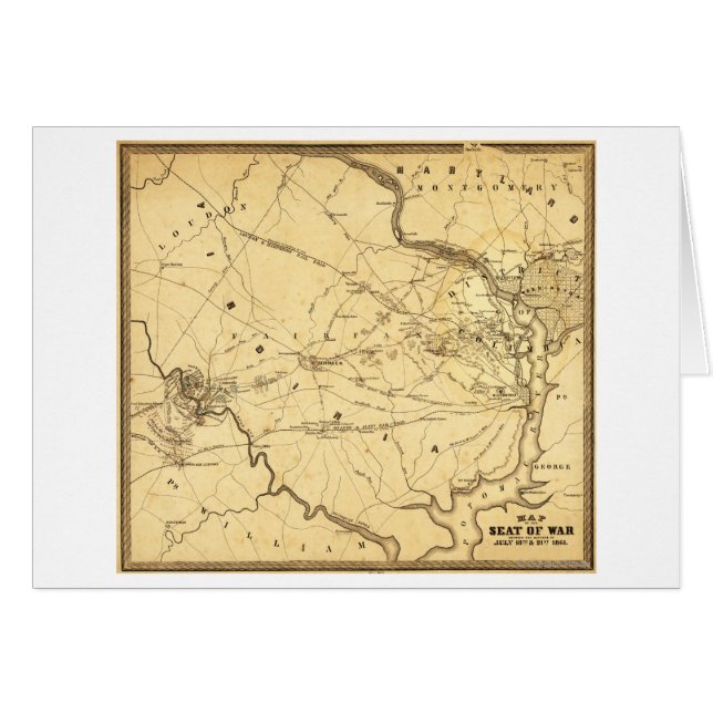 Première bataille de Bull Run - Guerre civile Pano (Devant horizontal)