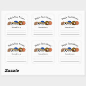 Première bibliothèque de bébé, autocollant de livr (Feuille)