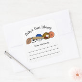 Première bibliothèque de bébé, autocollant de livr (Enveloppe)