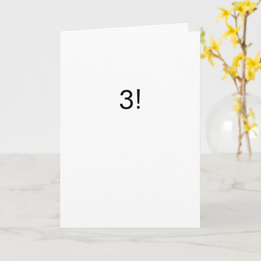 Première carte bébé (Fleur jaune)