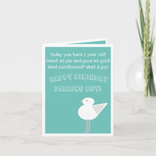 Première carte d'anniversaire (Devant)