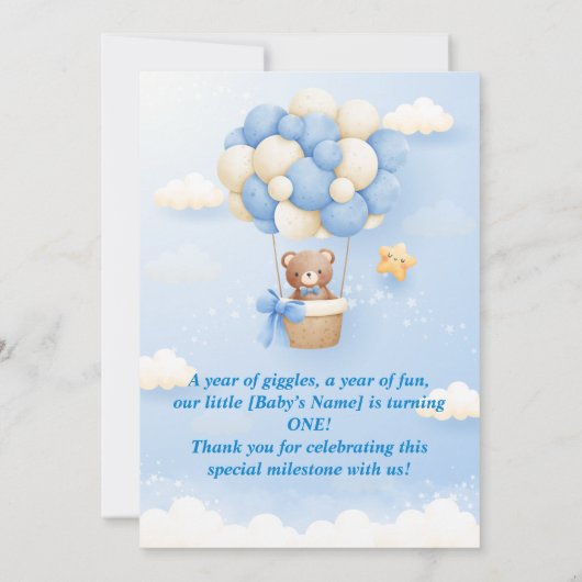 première carte d'anniversaire (Dos)