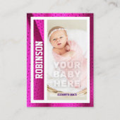 Première carte de baseball du bébé Faire-part de n (Devant)