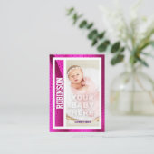 Première carte de baseball du bébé Faire-part de n (Debout devant)