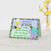 Première carte de communion (Fleur jaune)