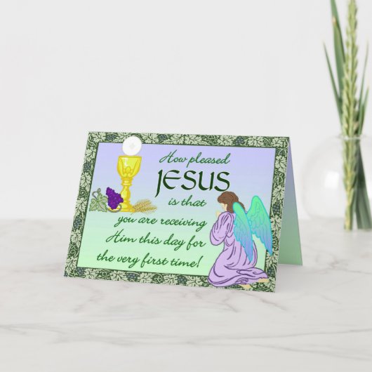 Première carte de communion (Devant)