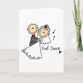 Première carte de danse du mari et de la femme